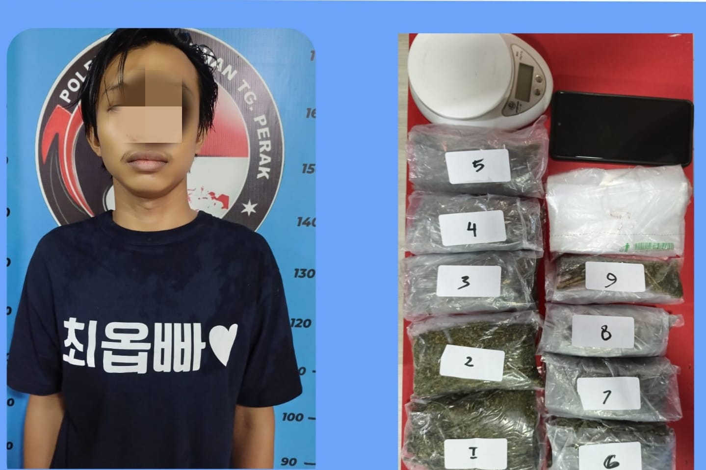 Unit Sus Satresnarkoba Polres Tanjung Perak Ungkap Peredaran Ganja di Dukuh Kupang