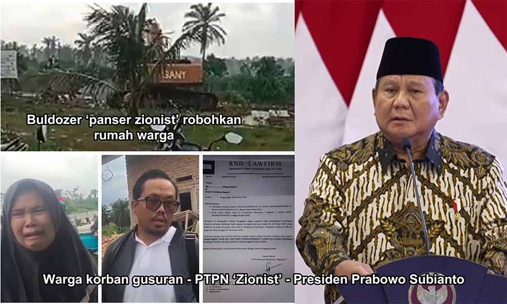 Presiden Prabowo Subianto Diminta Usut Tuntas Perobohan Rumah Warga oleh PTPN I Regional 7 di Desa Natar, Lampung Selatan