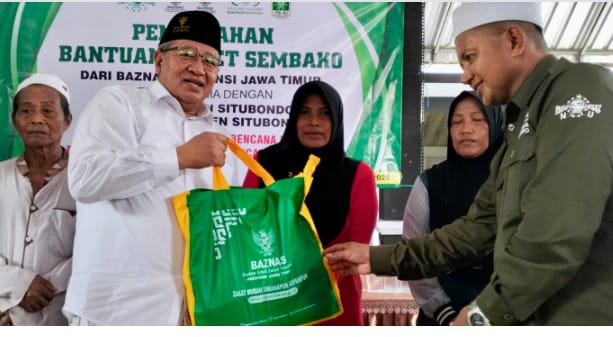 Baznas Jatim Distribusikan Sembako untuk Korban Banjir di Situbondo