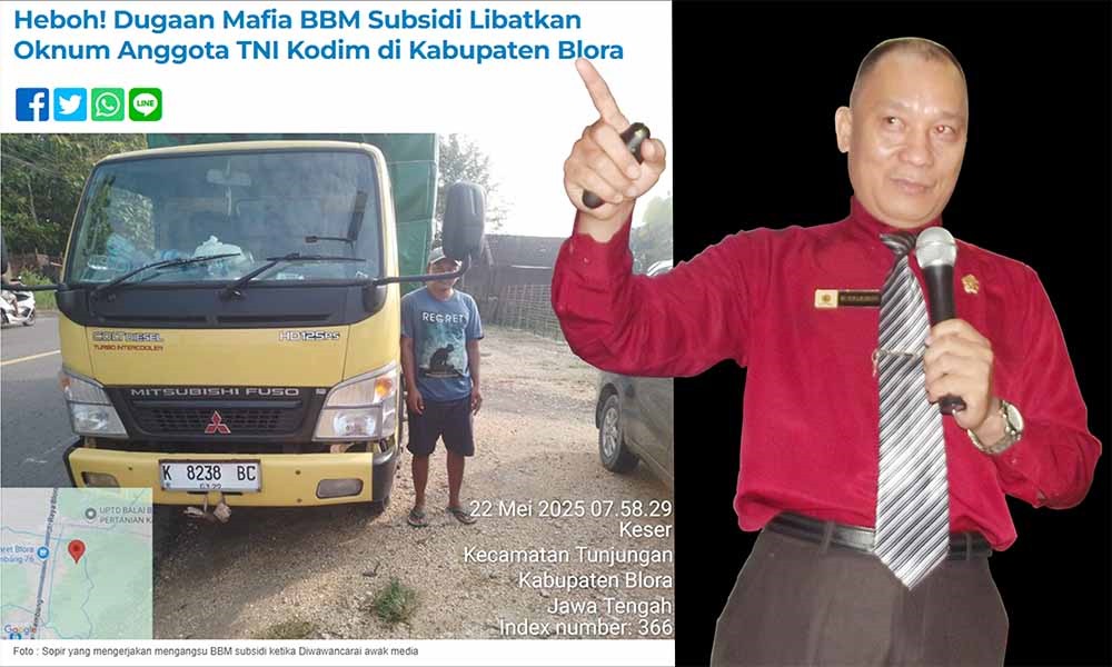 Ketum PPWI Nilai Polres Blora Berkolusi dengan Mafia BBM Ilegal Memenjarakan Wartawan