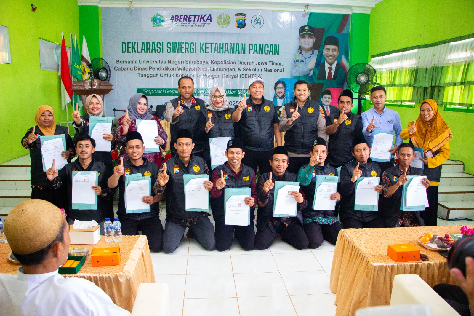 Unesa dan Polda Jatim Deklarasikan Komitmen Kerja Sama Wujudkan Ketahanan Pangan Nasional