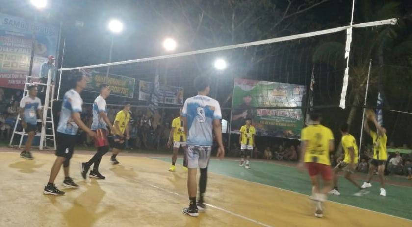 Argan Excl Tumbang, Cakra PPWI Inhil Melaju di Turnamen Volley Dandim 0314/inhil Cup VII