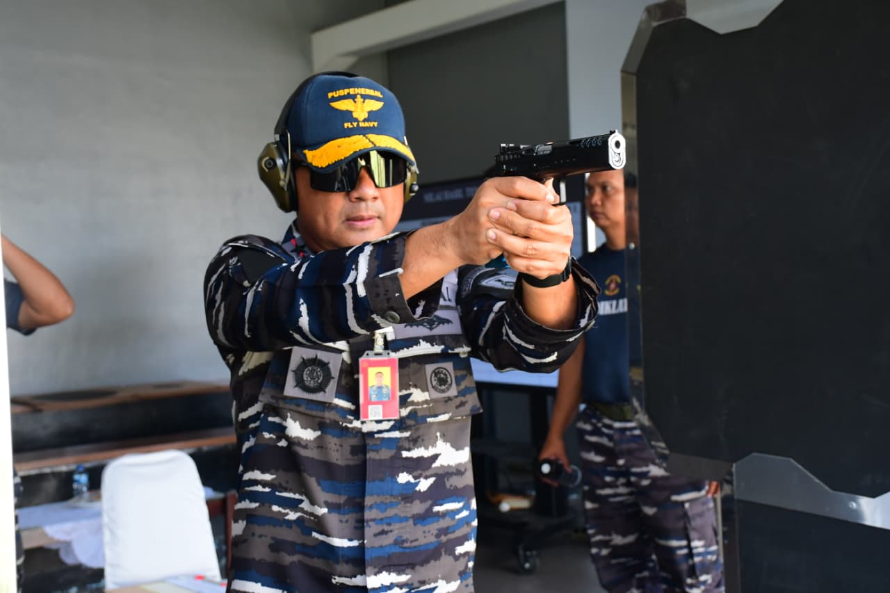 Sambut Lomba Menembak Piala Panglima TNI, Komandan Puspenerbal Fokus Asah Kemampuan