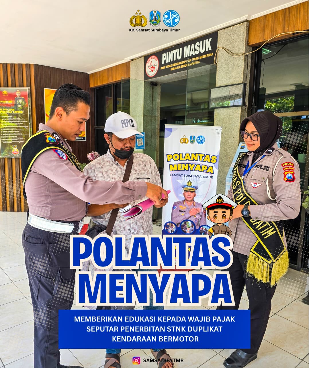 Polantas Menyapa”, Inovasi Ditlantas Polda Jatim Wujudkan Pelayanan Prima Menuju WBBM