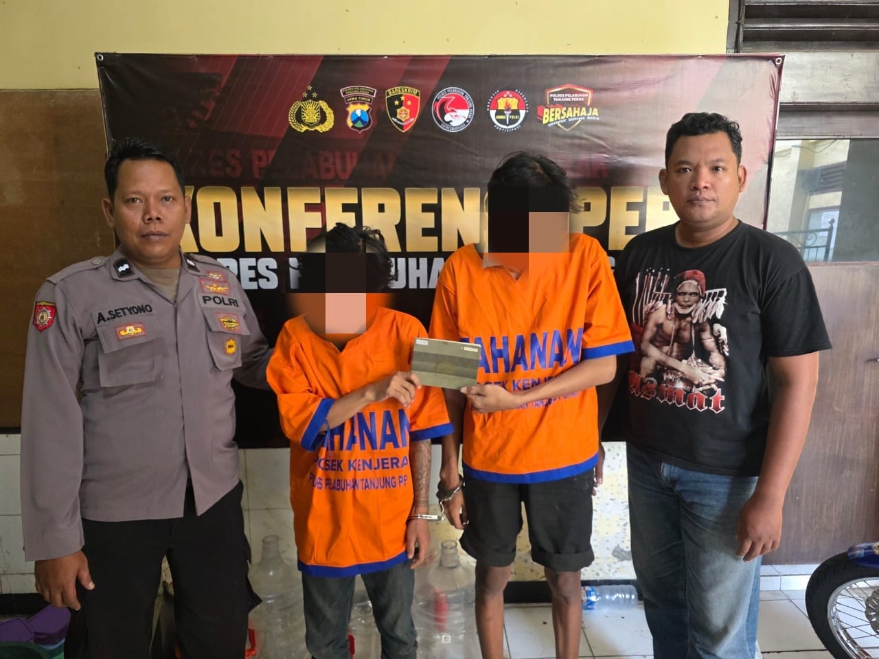 Unit Reskrim Polsek Kenjeran Tangkap 2 Pelaku Penipuan dan Penggelapan Sepeda Motor