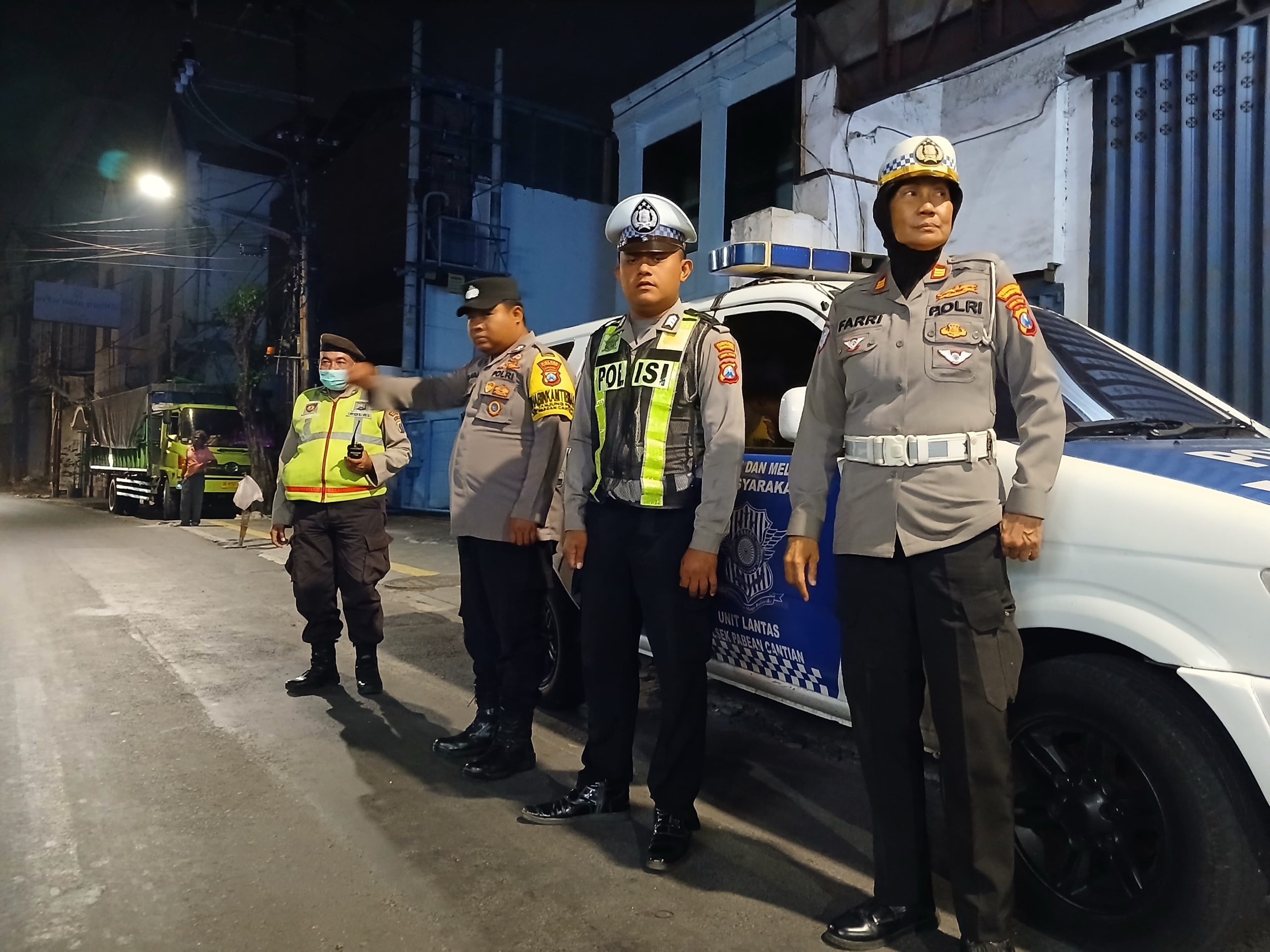 Patroli Kewilayahan Polsek Pabean Cantikan Berhasil Jaga Situasi Tetap Kondusif