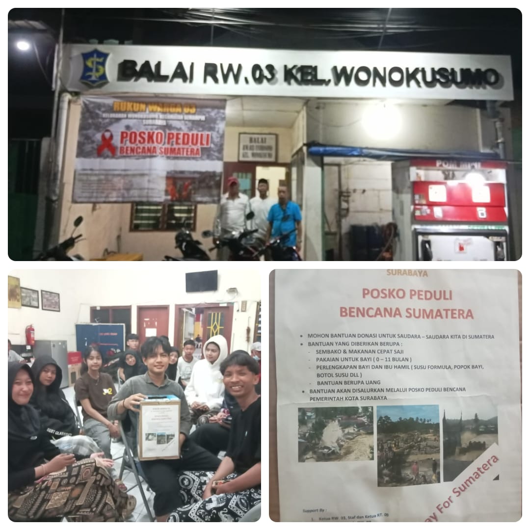 Demi Kemanusiaan, Warga Endrosono Mengadakan Penggalangan Dana Perduli Bencana di Sumatera