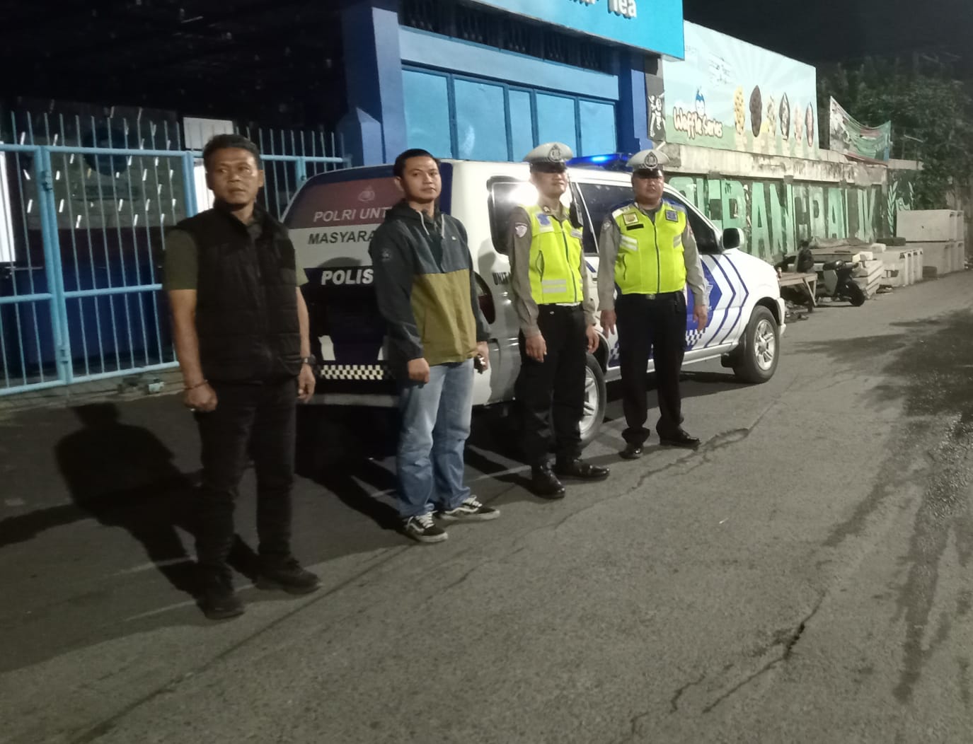 Seperti Balon…!!! Patroli Harkamtibmas Polsek Semampir