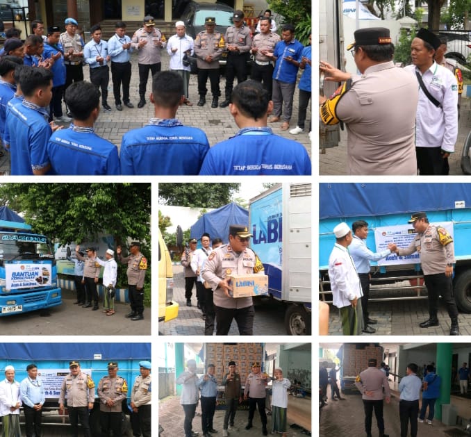 Polsek Kenjeran Lepas Bantuan Kemanusiaan untuk Korban Bencana Aceh dan Sumatera