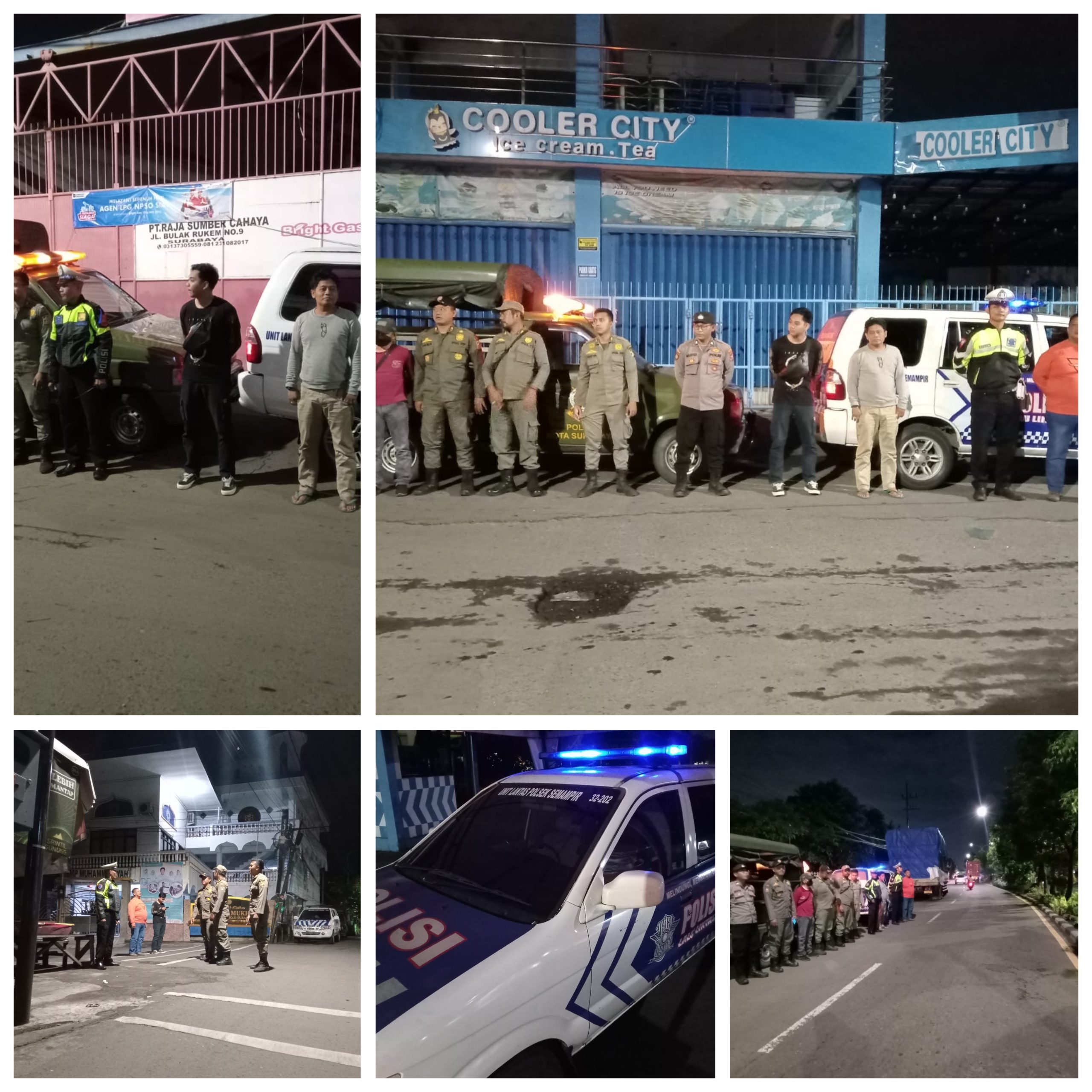 Saat Lampu Biru Menyala, Patroli Harkamtibmas Polsek Semampir Dimulai