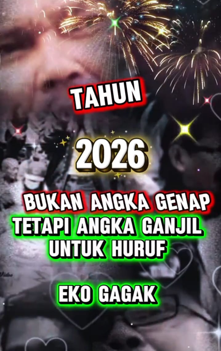 Eko Gagak: Tahun Baru 2026 Bukan Sekadar Angka, Refleksi atas Realitas dan Tantangan Bangsa