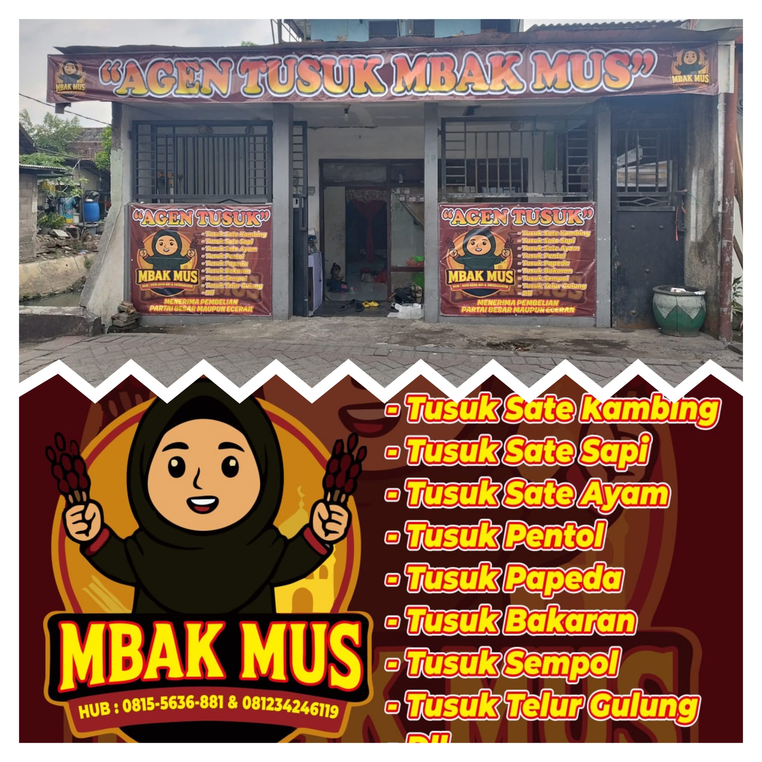 Agen “MBAK MUS” Jual Tusuk Sate & Arang Berkualitas Unggul