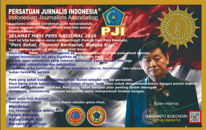 Ketua PJI: Pers Harus Jadi Agen Kebenaran, Bukan Sekadar Gema Ritual di HPN 2026