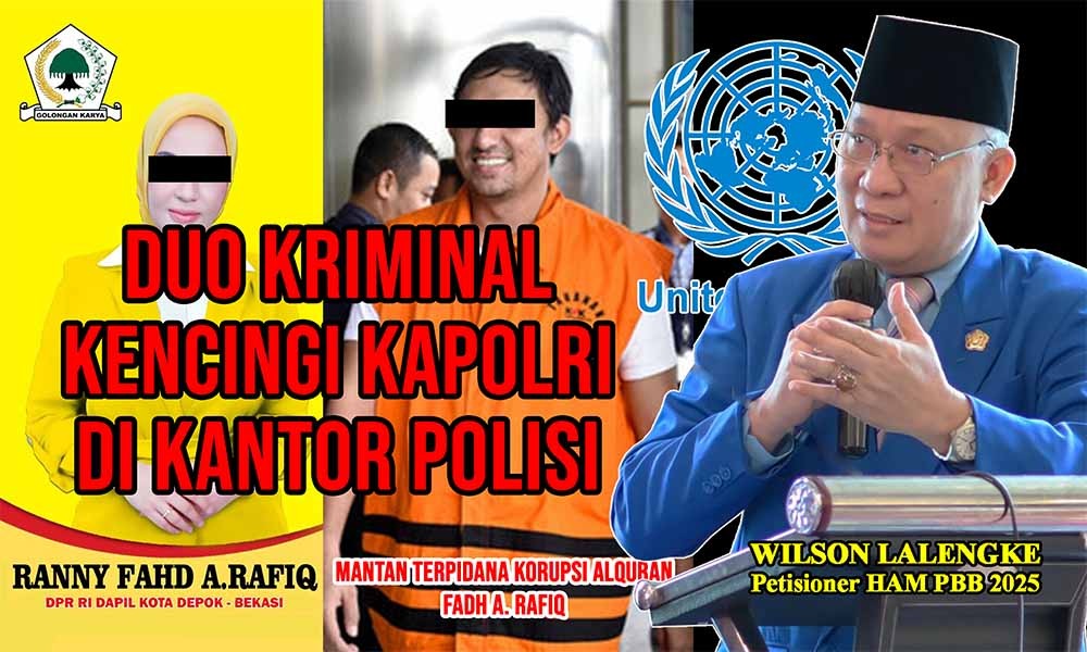 Hukum Rimba di Kantor Polisi, Ditonton Polisi; Wilson Lalengke Desak Kapolri Tangkap Fadh Arafiq dan Istrinya