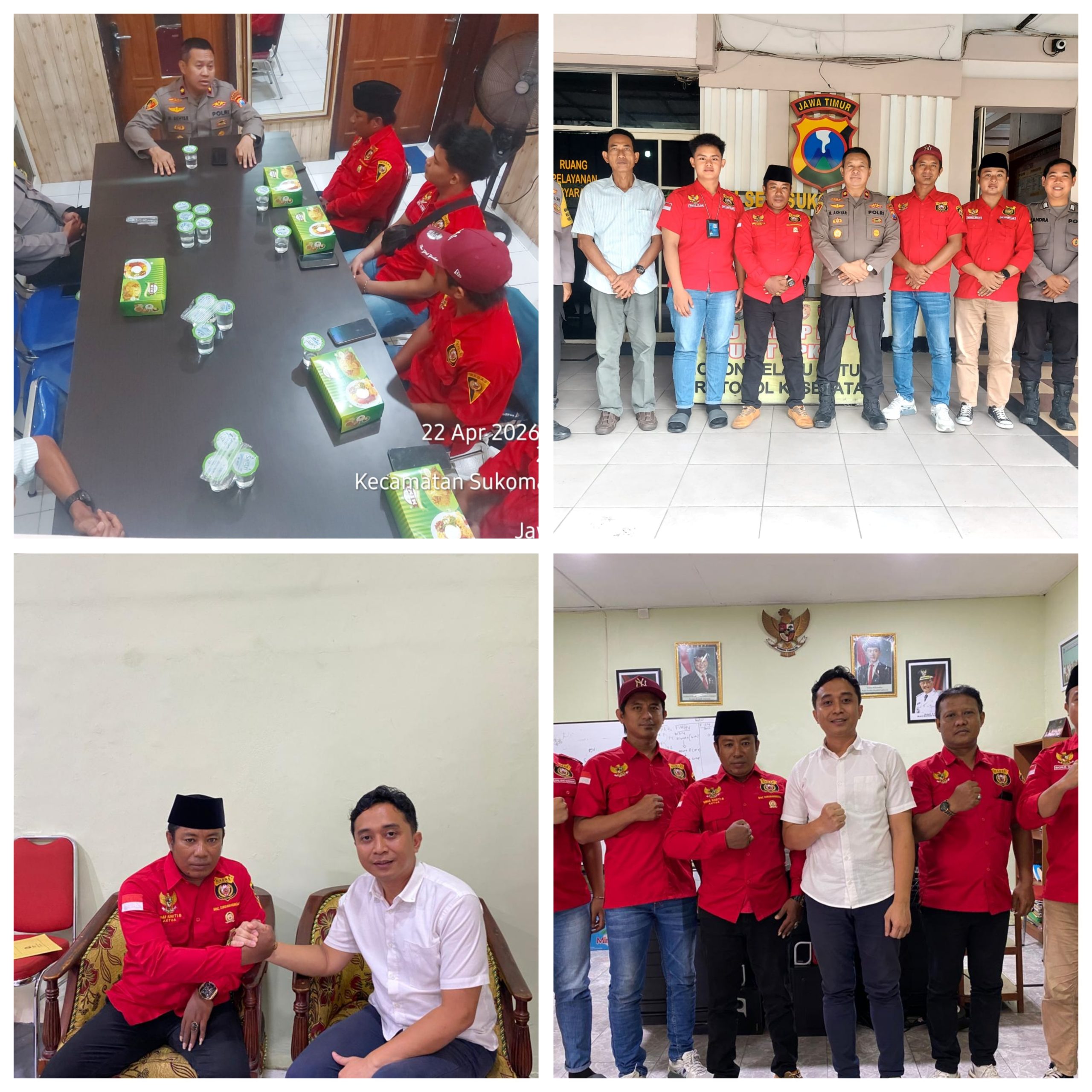 Ketua DPAC Sukomanunggal Surabaya Audiensi Silaturahmi dengan Camat, dan polsek Wujud Komitmen Sinergi Bersama Pemerintah