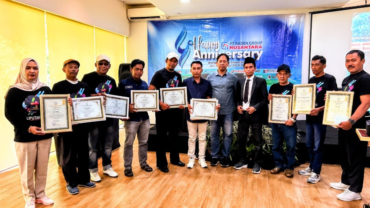 4th Anniversary, PT Raden Group Nusantara, Berikan Penghargaan Kepada Wartawan