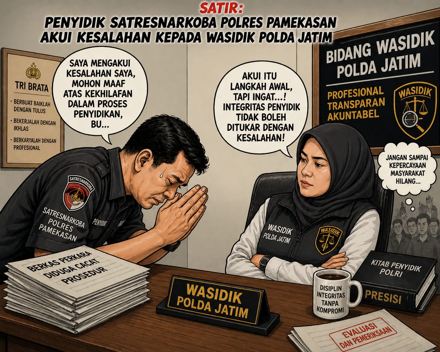 Dugaan Kesalahan Prosedur Penyidik Polres Pamekasan, di Panggil Bagwasidik